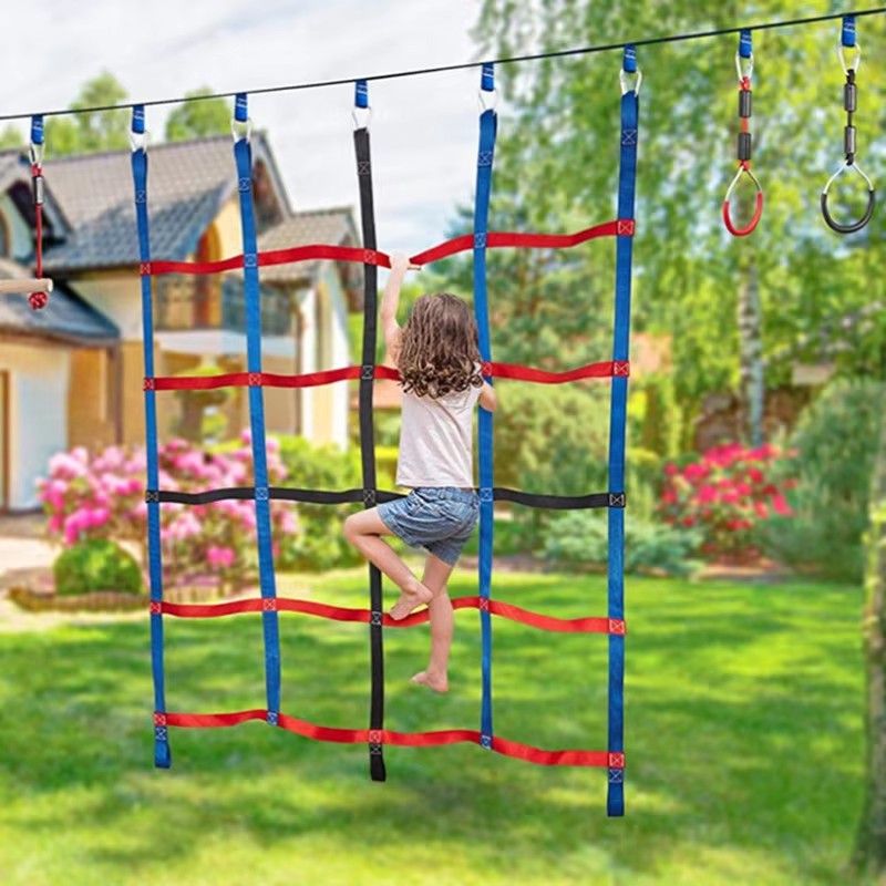 Outdoor Colored Ribbon Climbin - Kids Outdoor Swing review and price