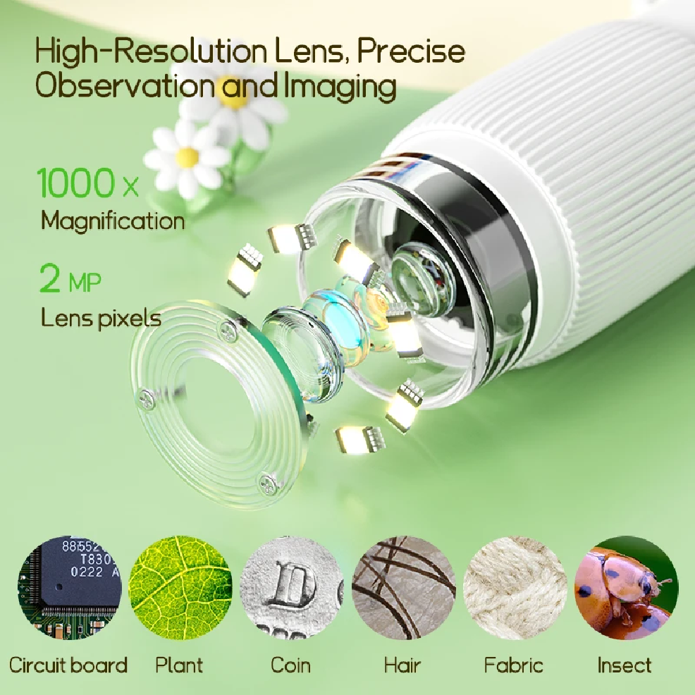 2.0 Inch Mini Pocket Microscop - Kids Outdoor Microscope review and price