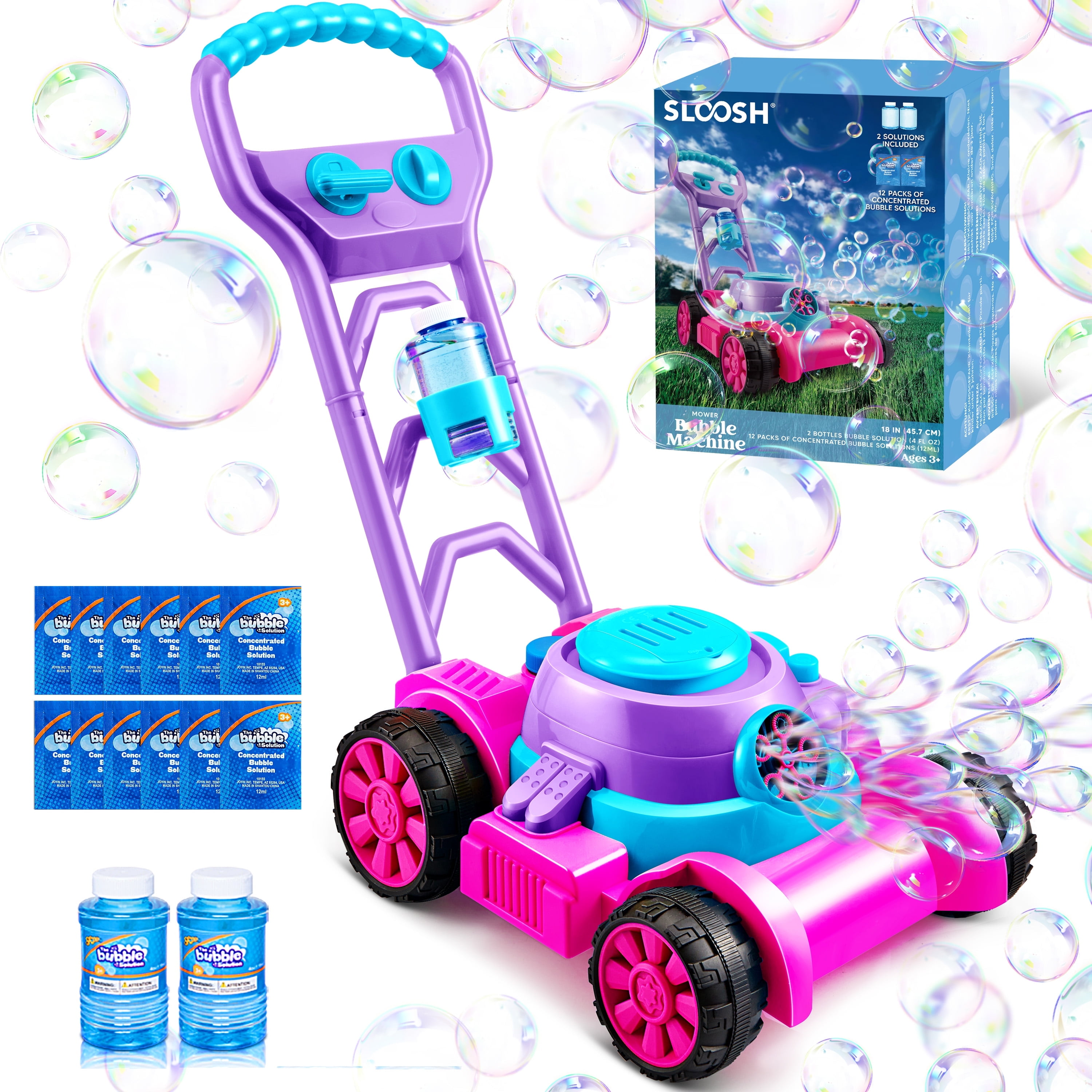 JOYFY Bubble Machine Bubble La - Kids Outdoor Lawn Mower review and price