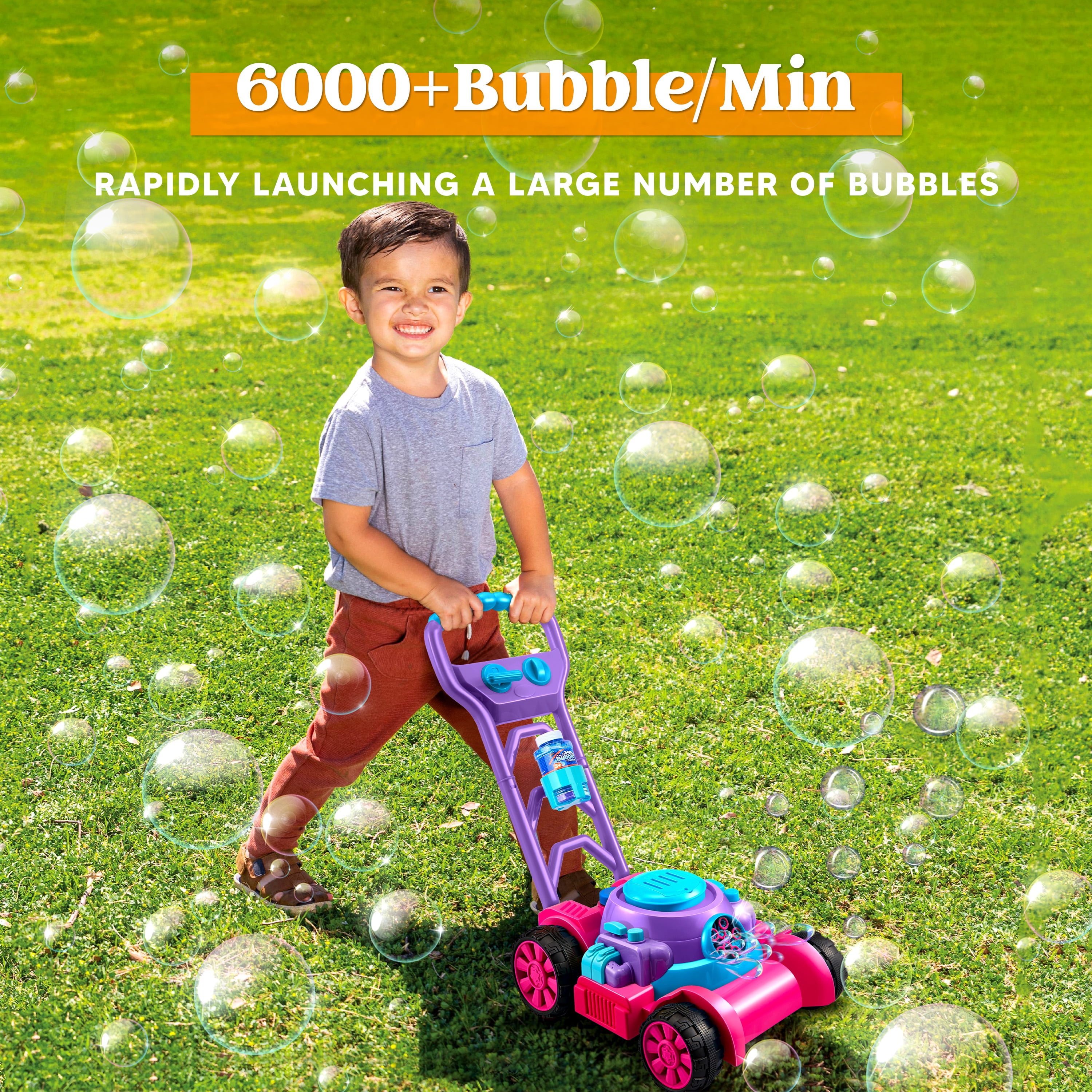 JOYFY Bubble Machine Bubble La - Kids Outdoor Lawn Mower review and price