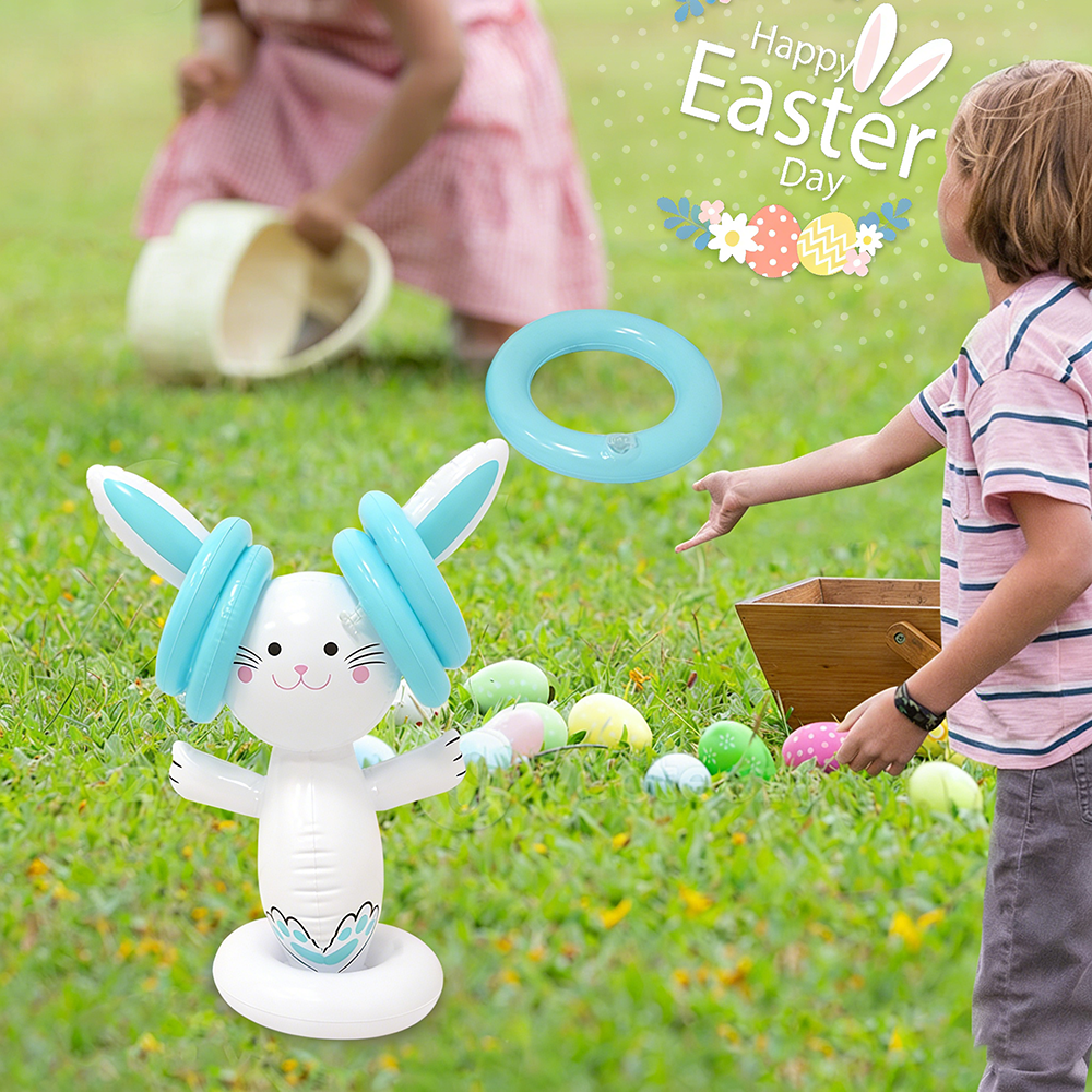Easter Inflatable Bunny Ring T - Kids Indoor Outdoor Games review and price
