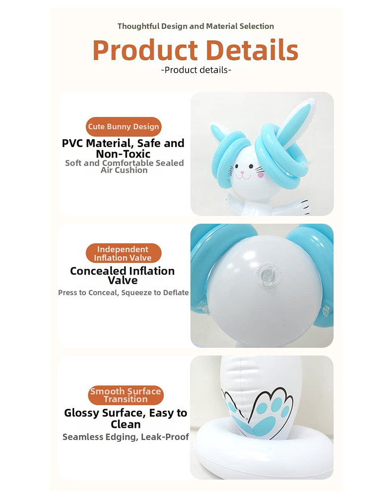 Easter Inflatable Bunny Ring T - Kids Indoor Outdoor Games review and price