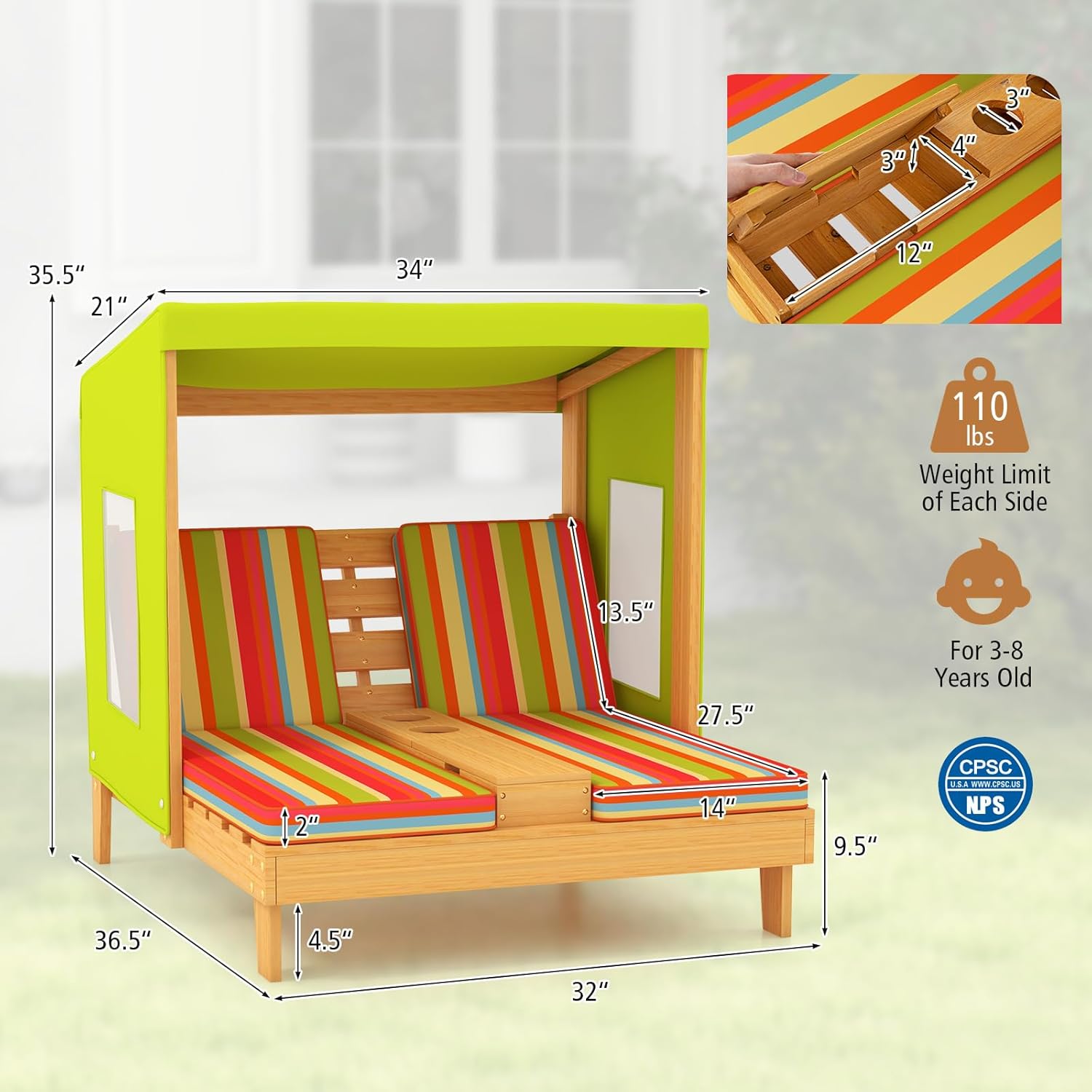 Kids Chaise Lounge Chair Outdo - Kids Outdoor Loungers review and price