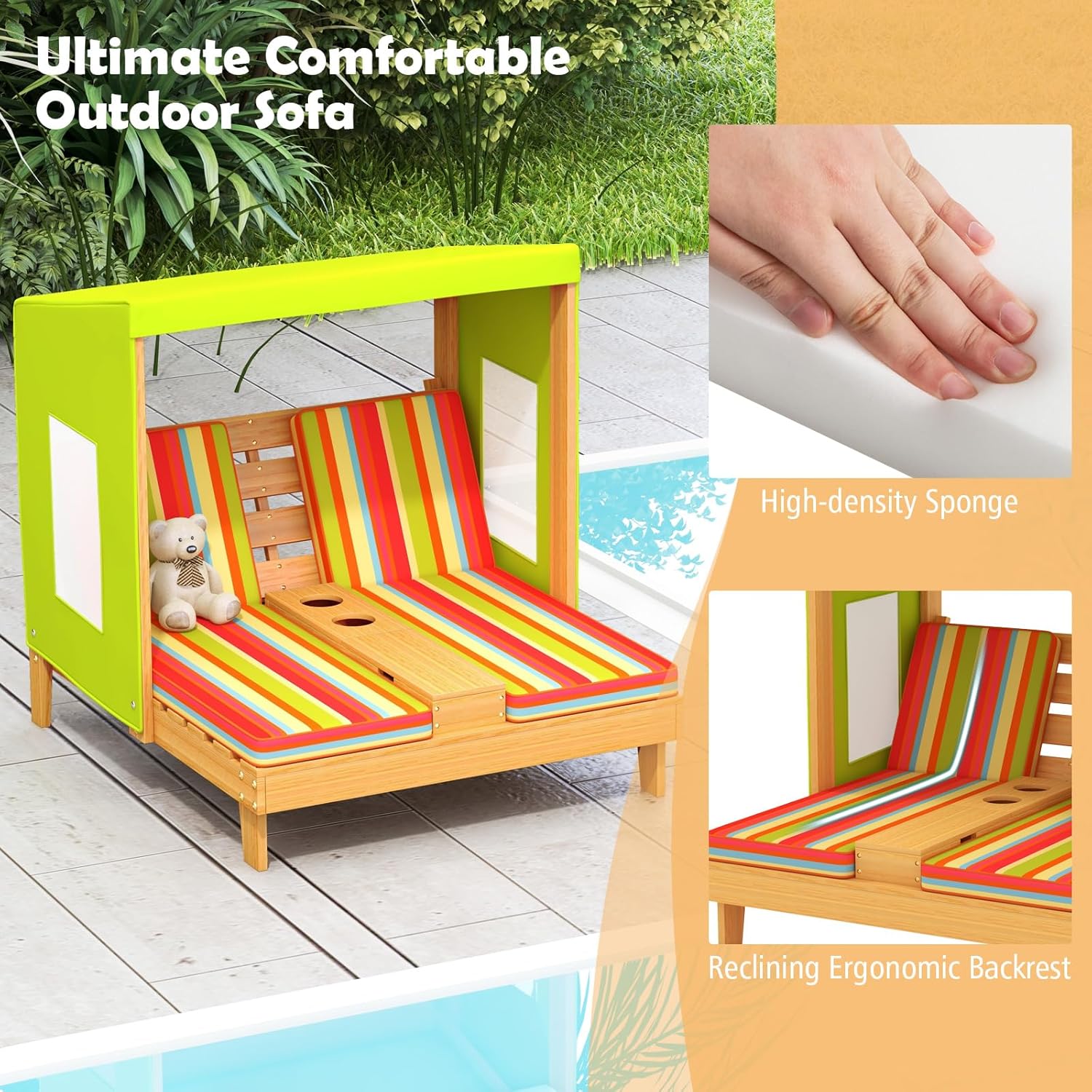Kids Chaise Lounge Chair Outdo - Kids Outdoor Loungers review and price