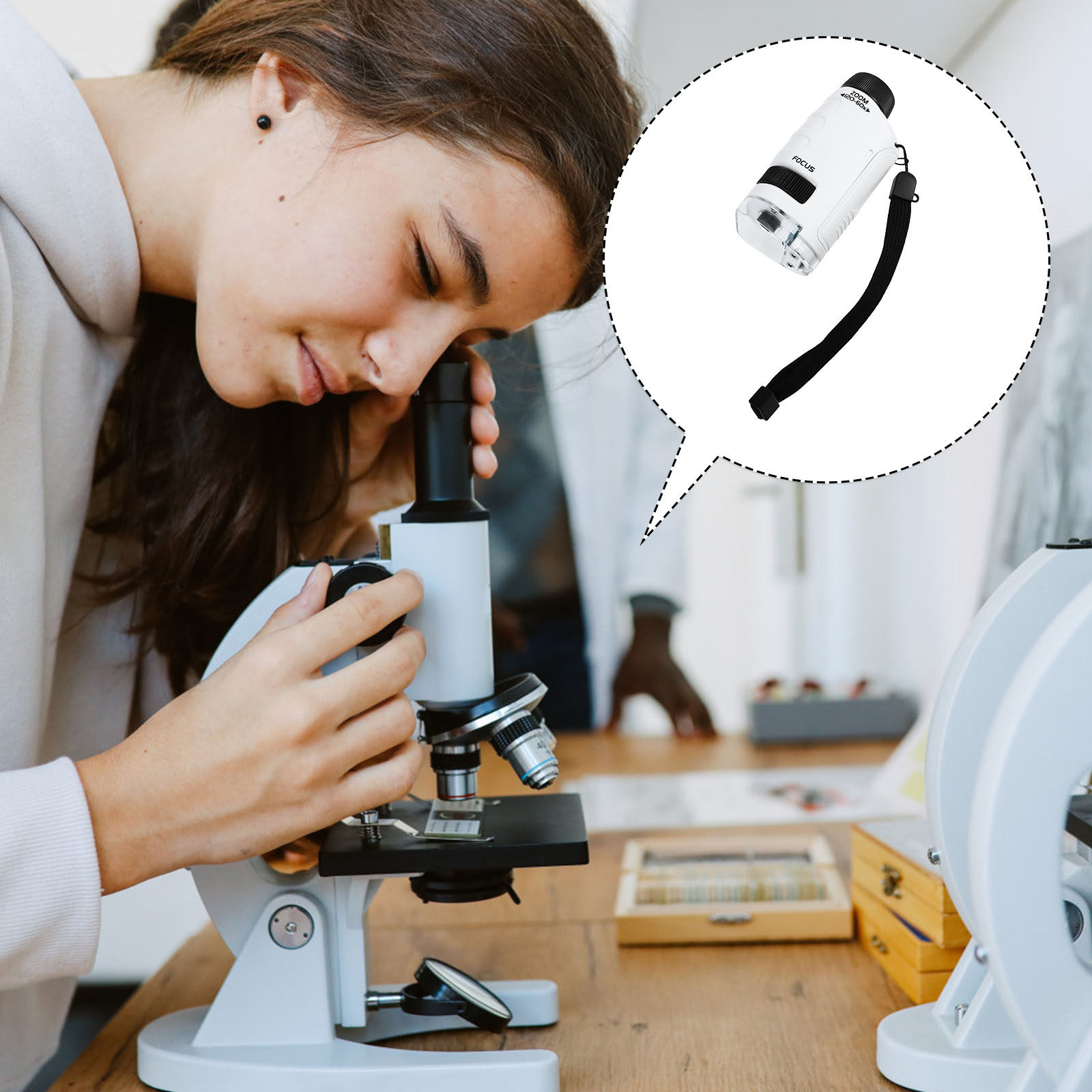 1Set Portable Kids Microscope  - Kids Outdoor Microscope review and price
