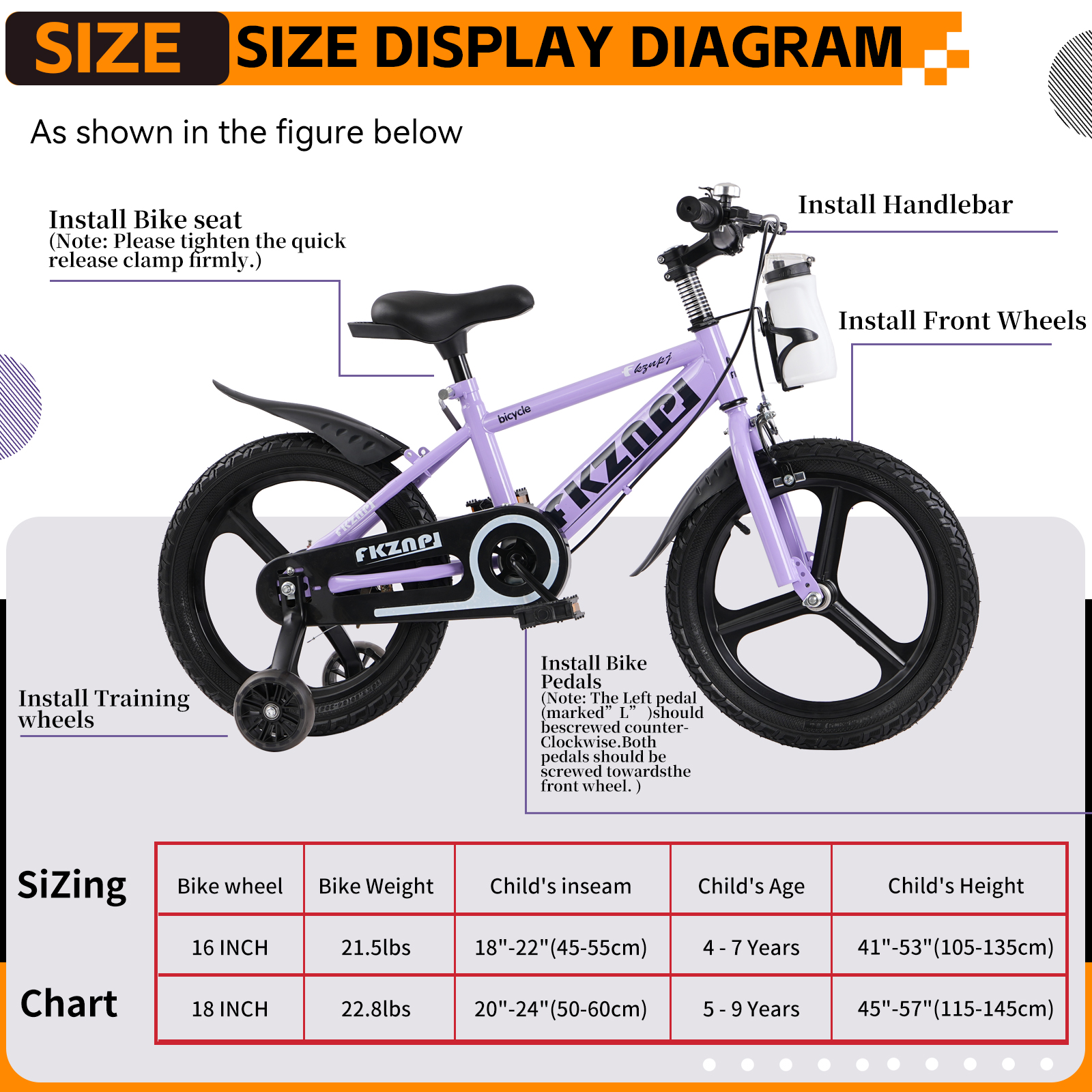 Kids Bike with Training Wheels - Kids Outdoor Ride On review and price