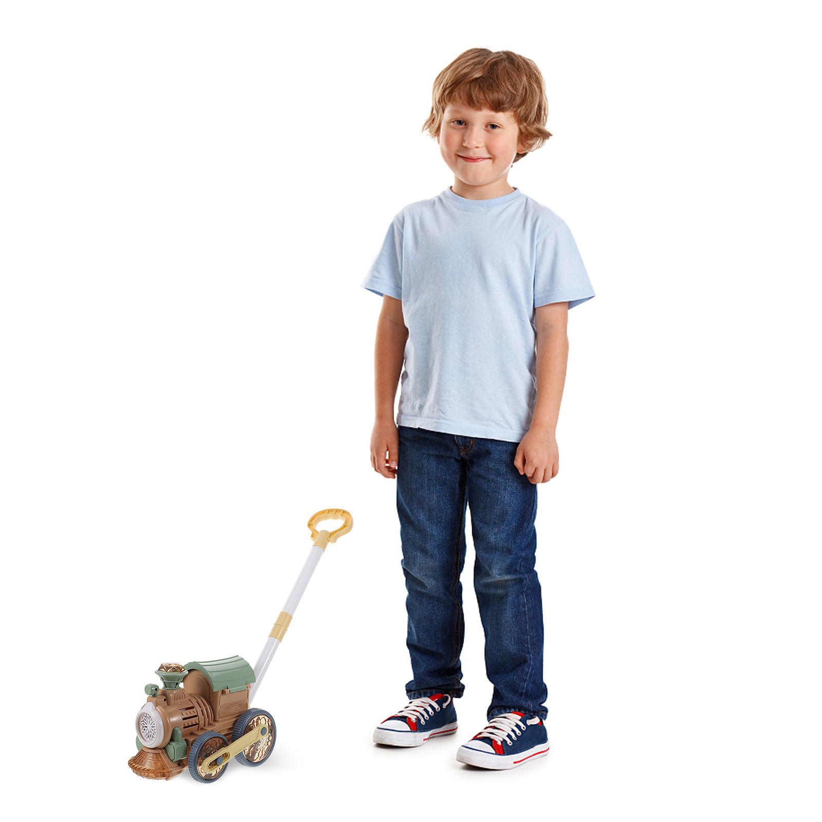 Automatic 8 Hole Bubble Train  - Kids Outdoor Lawn Mower review and price