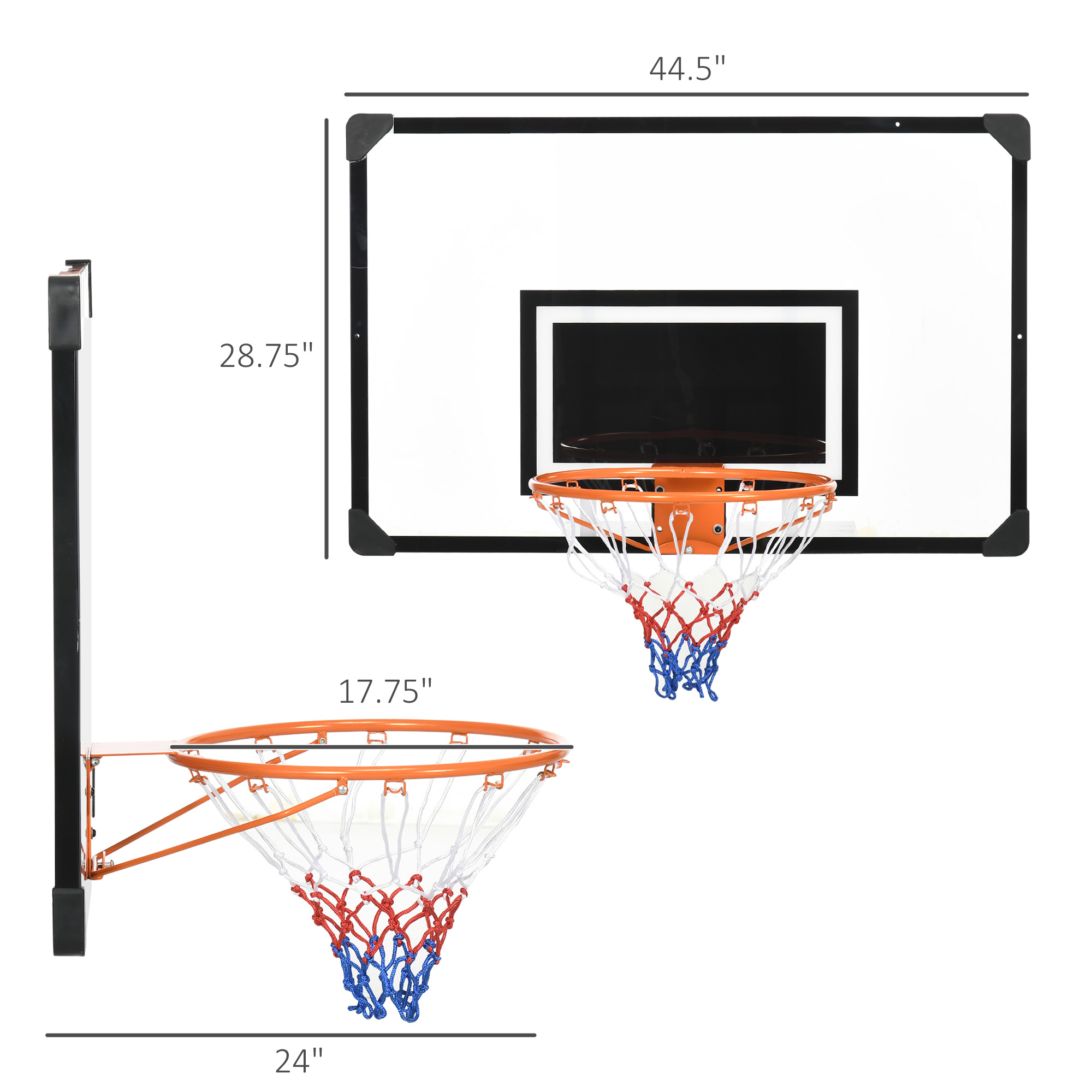 Wall Mounted Basketball Hoop w - Basketball Hoop Outdoor review and price