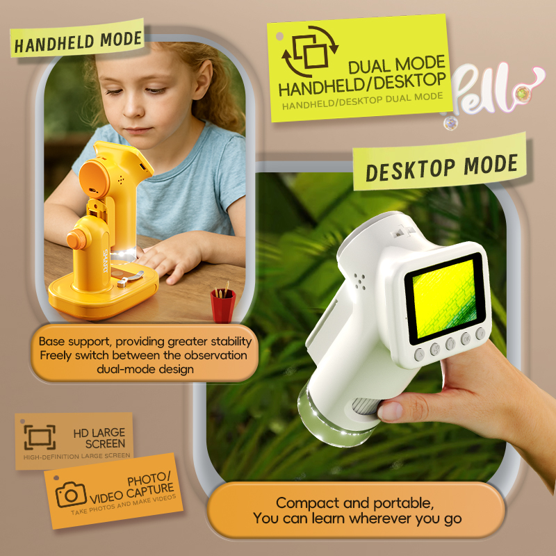 Handheld Microscope 2 Inch Scr - Kids Outdoor Microscope review and price