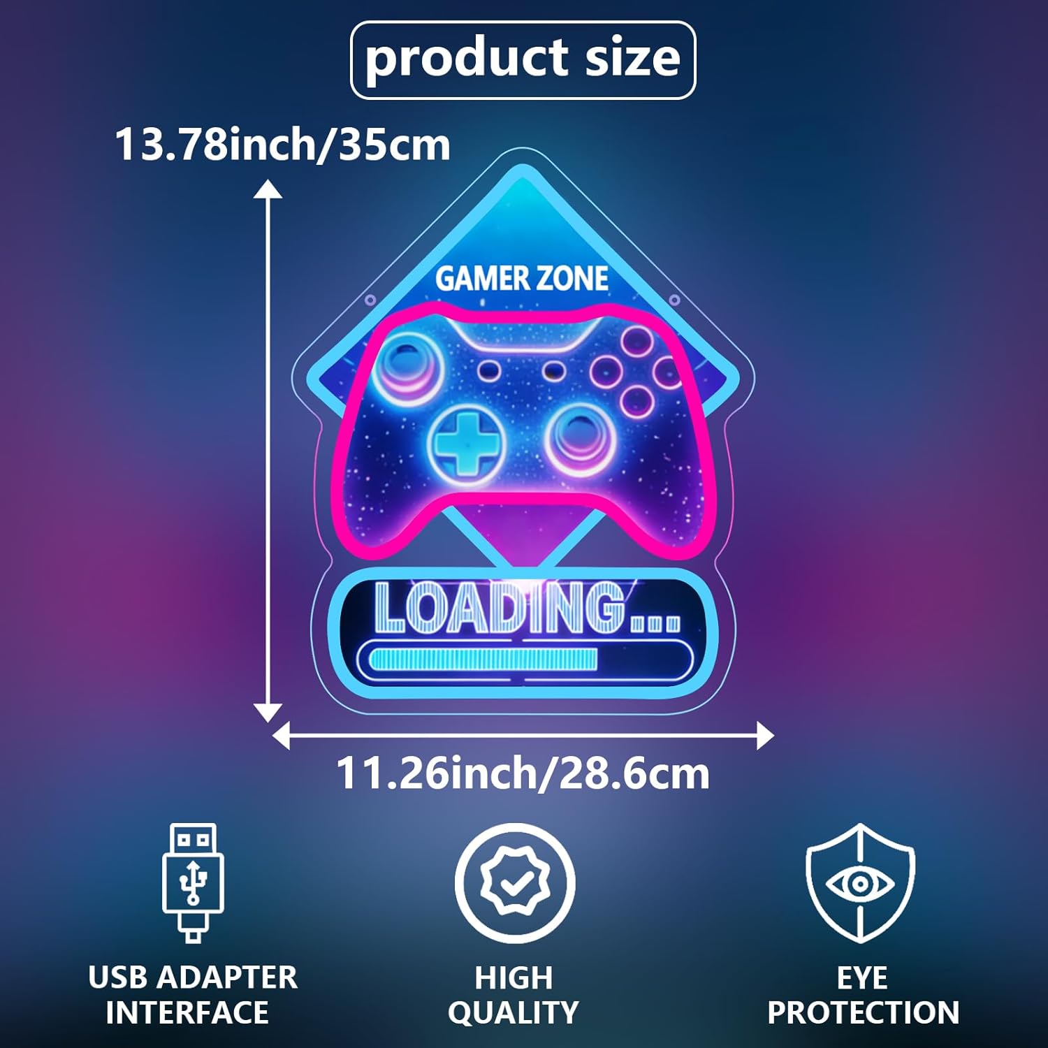 Game Zone Loading Neon Sign Ar - Kids Outdoor Zone review and price