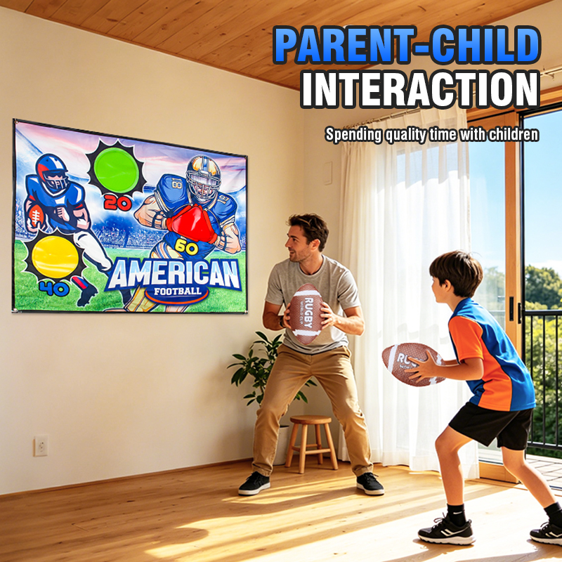 Children's Rugby Ball Toss Gam - Kids Indoor Outdoor Games review and price