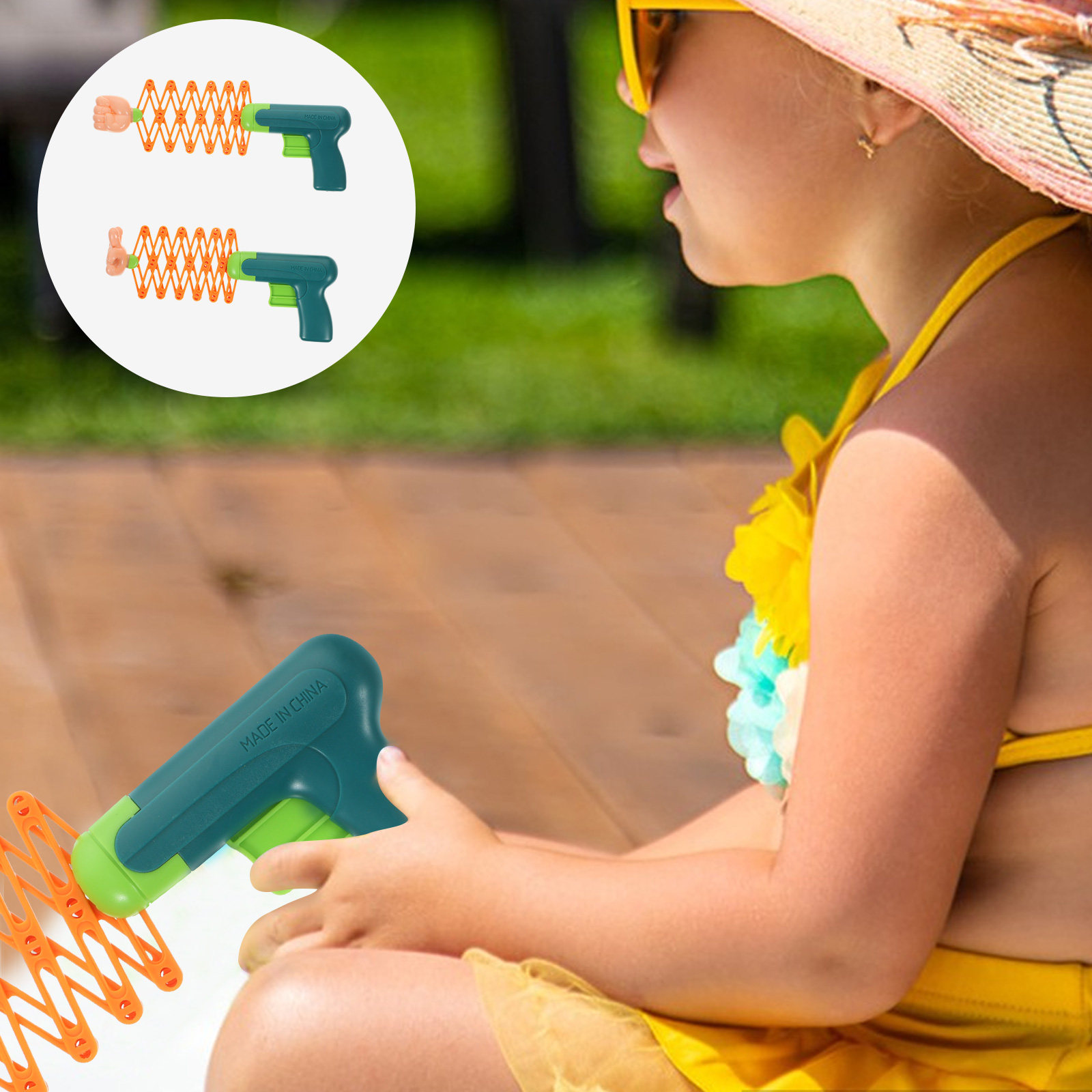 2Pcs Telescopic Spring Fists P - Kids Indoor Outdoor Games review and price