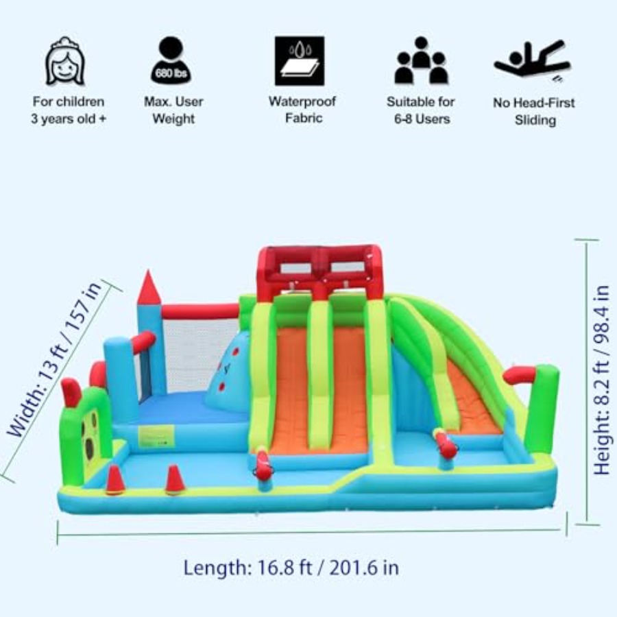 Outdoor inflatable water slide - Kids Outdoor Zone review and price