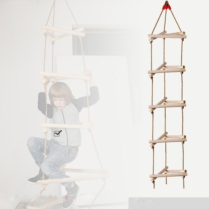 5 Rungs Single Head Wooden Tri - Kids Outdoor Swing review and price