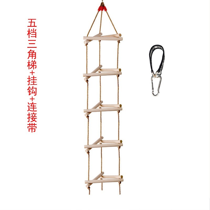 5 Rungs Single Head Wooden Tri - Kids Outdoor Swing review and price