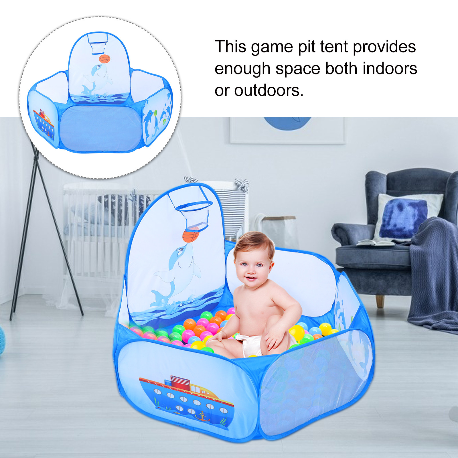 1Pcs Ocean Ball Pool Baby Bask - Kids Indoor Outdoor Games review and price